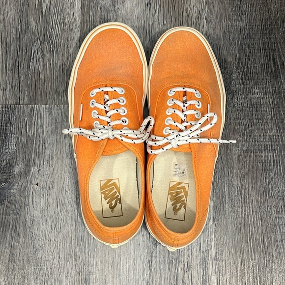 VANS J.Crew x Authentic 'Washed - Bright Orange' - 10 - Picture 6 of 9